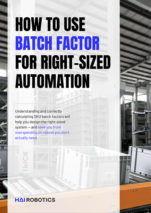 Hai robotics how to use batch factor for right sized automation cover