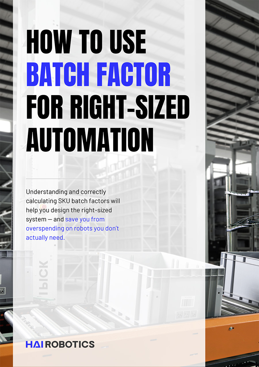 Hai robotics how to use batch factor for right sized automation cover