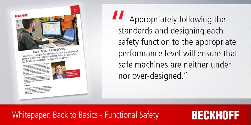 Beckhoff Automation: Get back to basics with this functional safety white paper