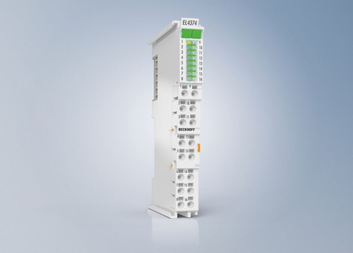 Beckhoff Boosts Analog I/O Flexibility with New Multifunctional Terminal