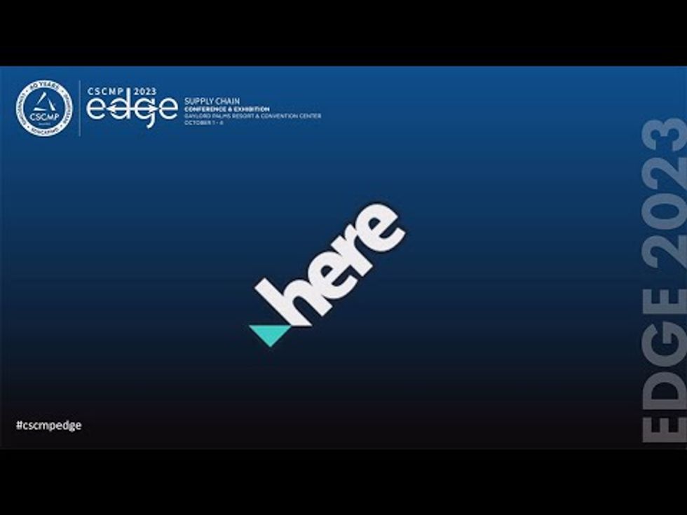 CSCMP EDGE 2023 Innovation Theater: Enabling Peak Performance in Last-Mile Delivery Through Private Mapping and Custom Routing - HERE Technologies