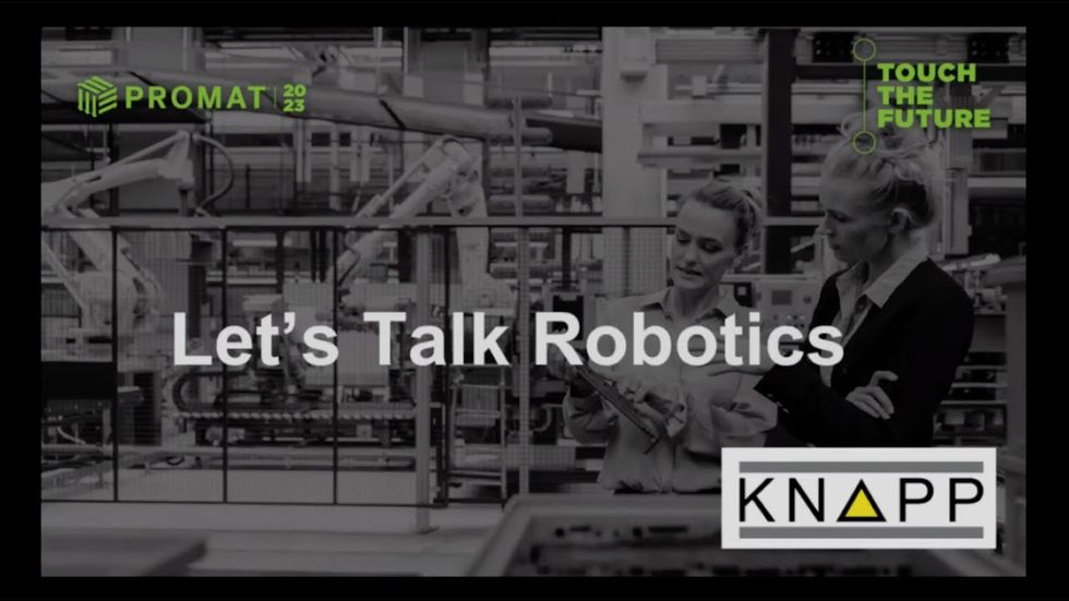 DC Velocity Solutions Forum: Knapp - Let's Talk Robotics