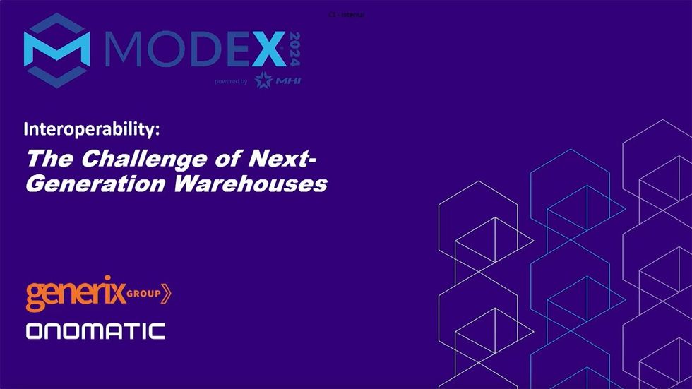 MODEX 2024 Last Mile Theater: Interoperability, the challenge of next-generation warehouses - Generix Group