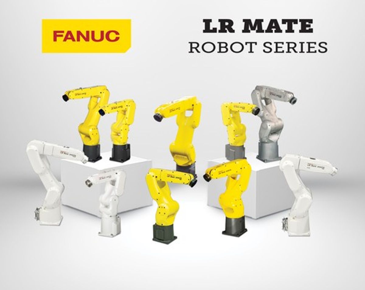 FANUC’S EXPANDS POPULAR LR MATE ROBOT SERIES TO 10 MODELS