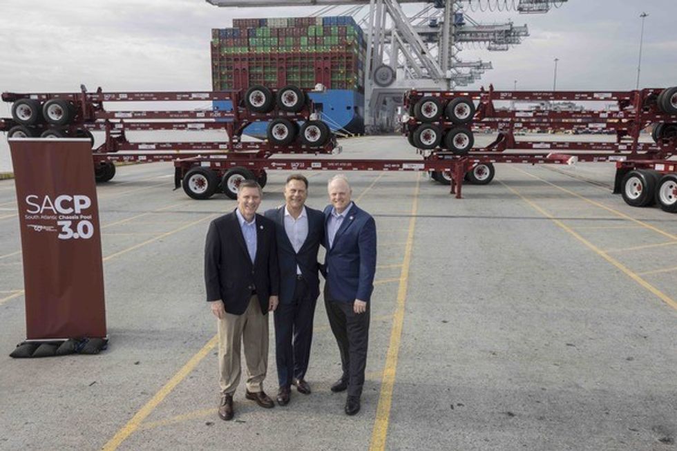 First Consolidated Chassis Management Chassis Arrive in Savannah