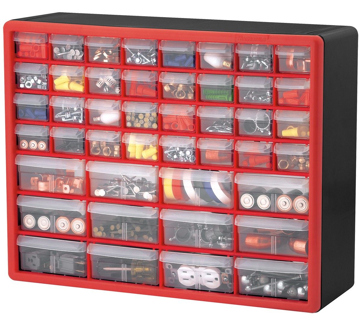 Akro-Mils Plastic Cabinets Now Come in Red