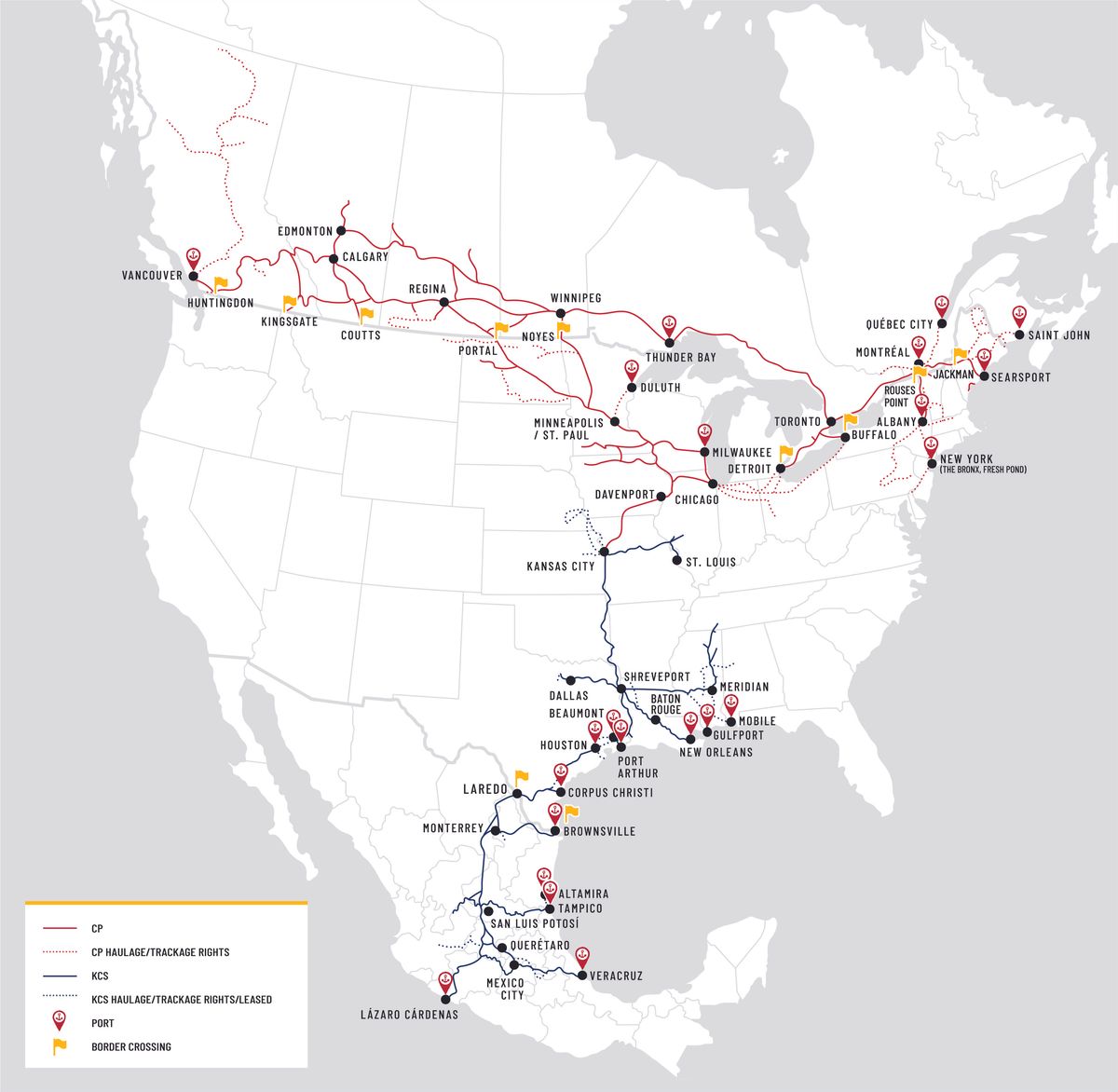 Canadian Pacific Railway bids $29 billion to buy Kansas City Southern