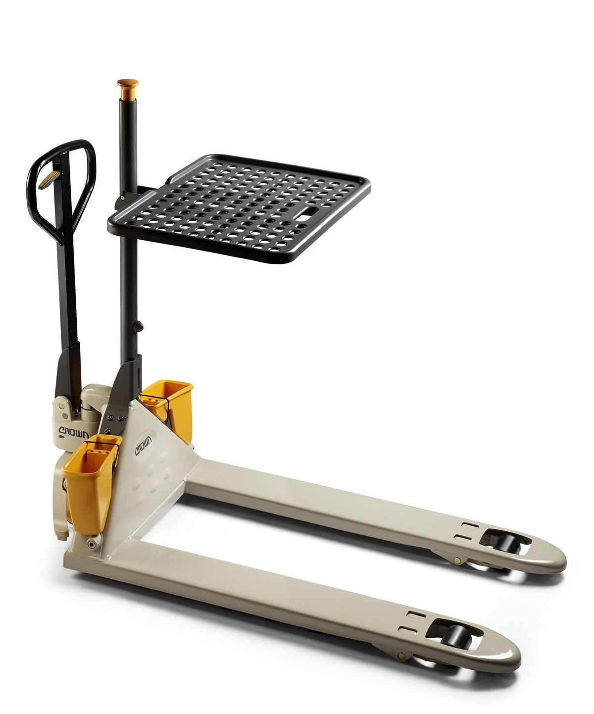 Crown Equipment's PTH 50 Series Hand Pallet Truck Now Available with Work Assist® Load Tray