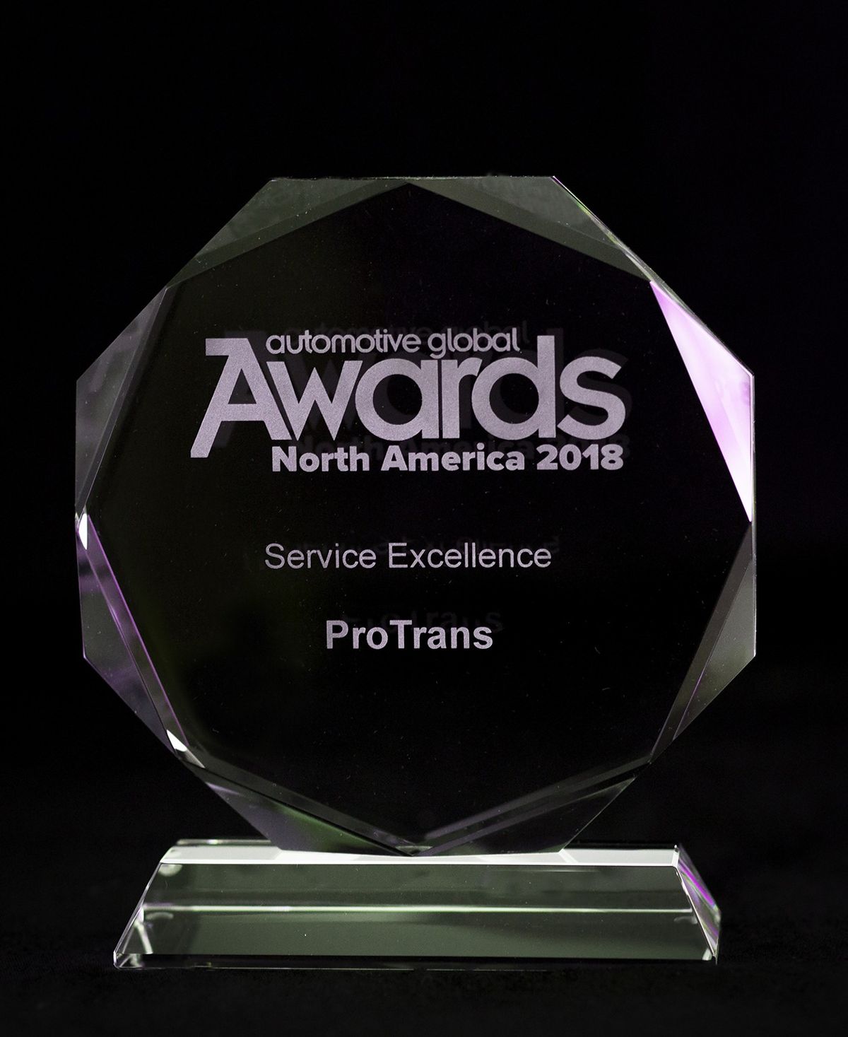 ProTrans wins Service Excellence Award at the Automotive Global Awards North America 2018