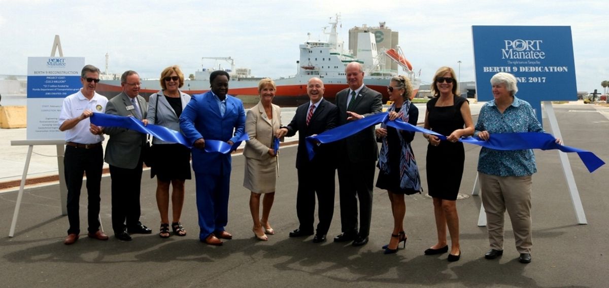 Port Manatee dedicates rebuilt Berth 9