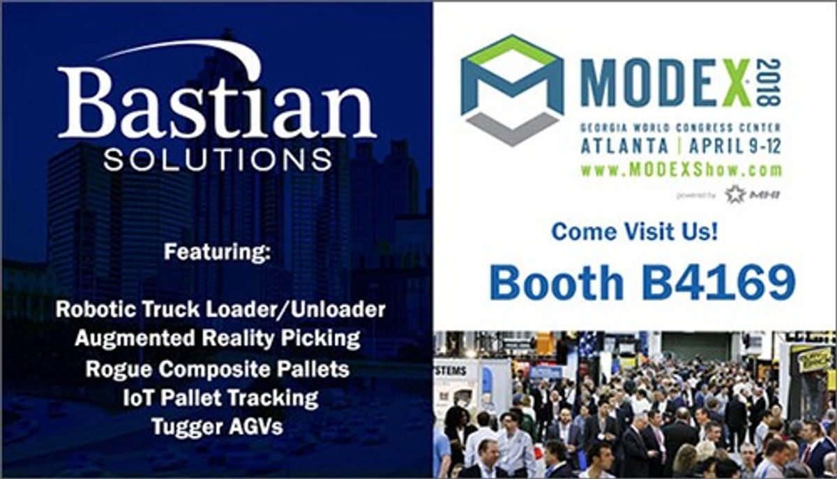 Bastian Solutions to Debut 5 Technologies and Present 2 Seminars at MODEX 2018