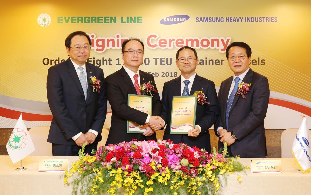 Evergreen Orders Eight 11,000 TEU Containerships