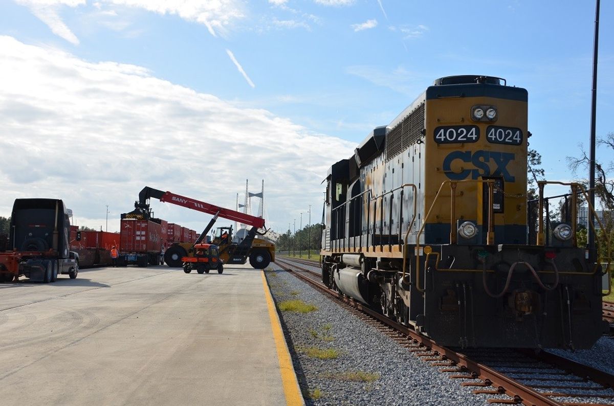 JAXPORT's new rail terminal is open for business