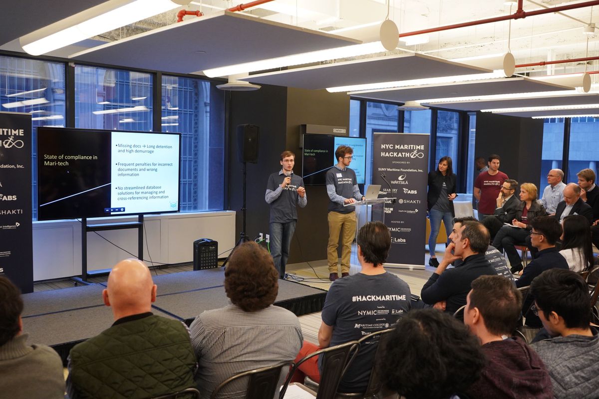 At the NYC Maritime Hackathon 2019—Connecting Big Data and Maritime