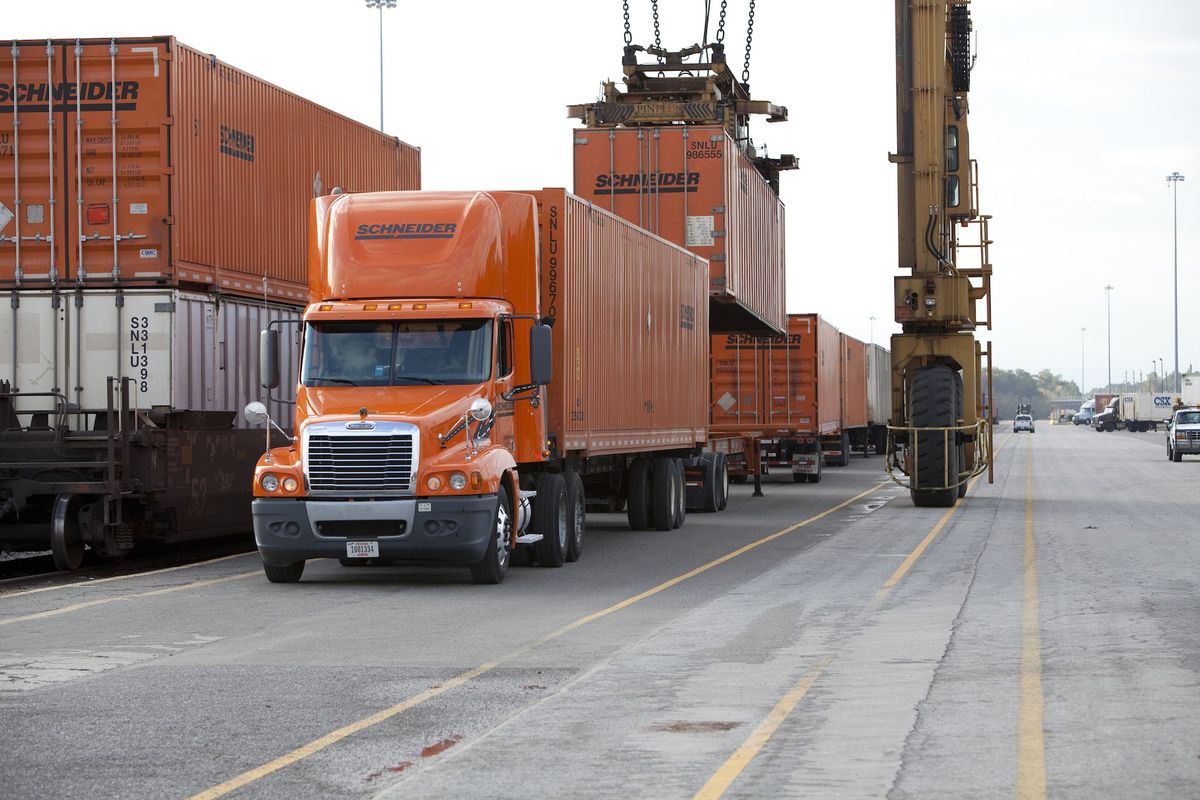 Schneider Adds Baltimore Ramp to Intermodal Network