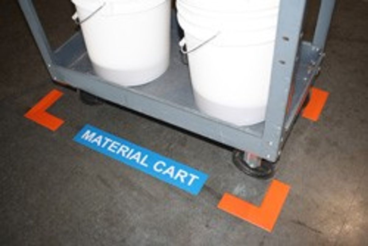 Superior Mark Corner industrial floor marking