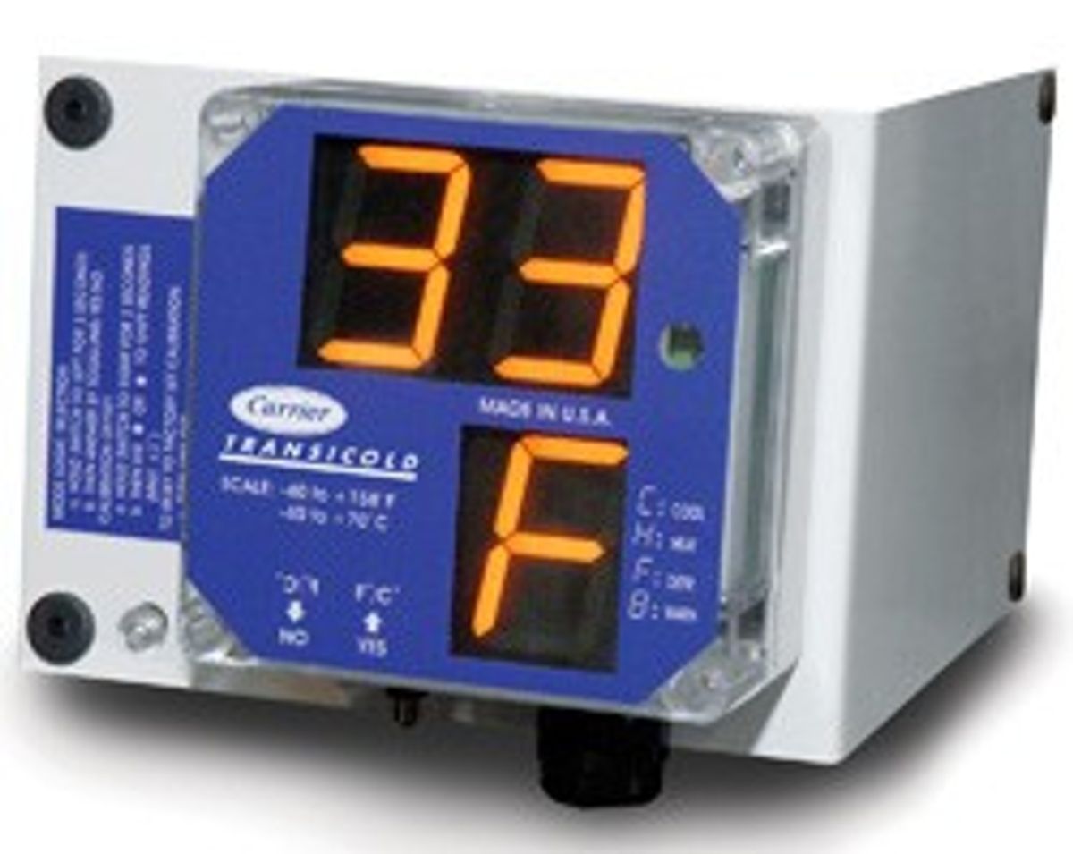 Reefer temperature displays