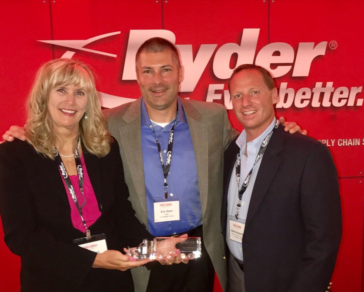 DAYTON FREIGHT NAMED 2017 LTL REGIONAL CARRIER OF THE YEAR BY RYDER LOGISTICS