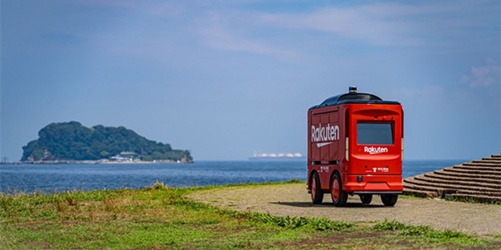 Japanese firm tests robotic picnic delivery