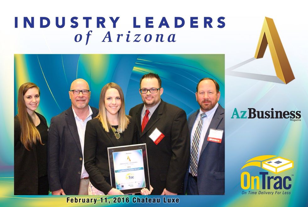 OnTrac Wins Industry Leader of Arizona (ILoA) Award