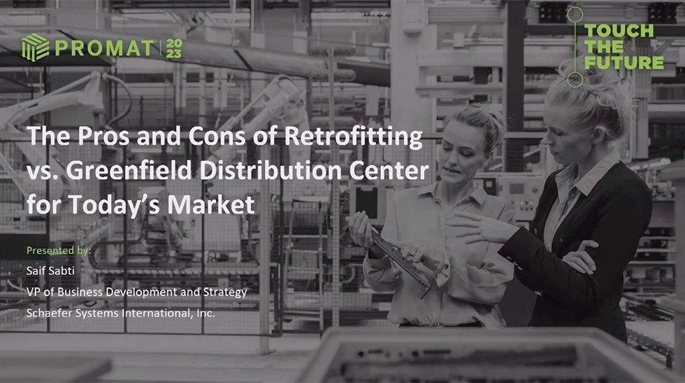 ProMat 2023 Robotics Theater - SSI SCHAEFER: Retrofitting for Today's Reality: How to Plan for Peak Volumes with Labor Shortages