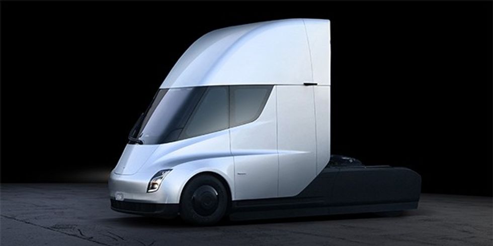 Schneider reserves electric Tesla Semi trucks