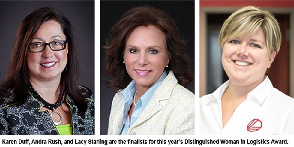 Three finalists selected for Distinguished Woman in Logistics Award