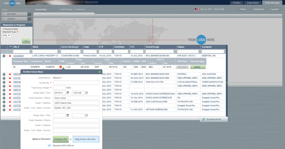 Trade Tech Unveils Syrinx e-Shipping Portal to Help Shippers Comply with the SOLAS VGM Regulations