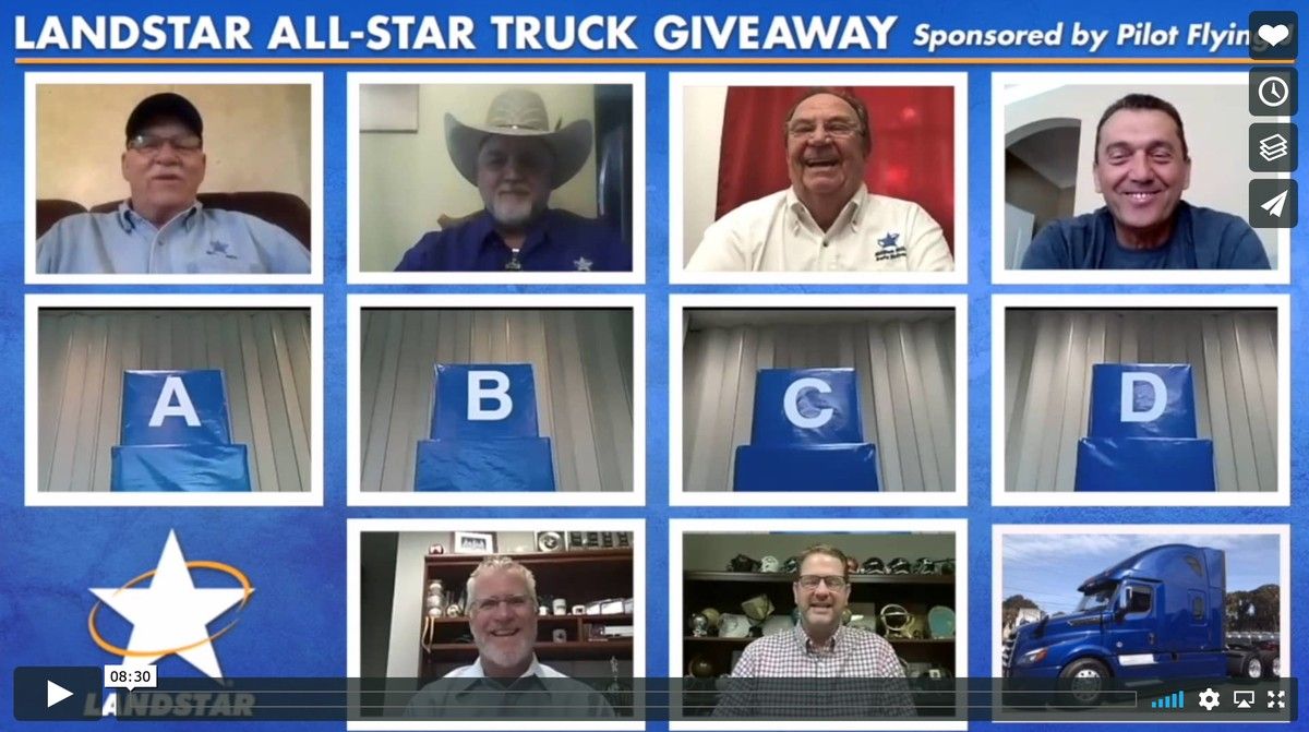 Landstar All-Star Truck Giveaway - video screen shot