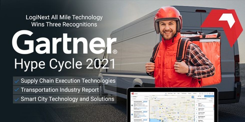 LogiNext Announces Triple Gartner 2021 Recognition for its Last Mile Technology