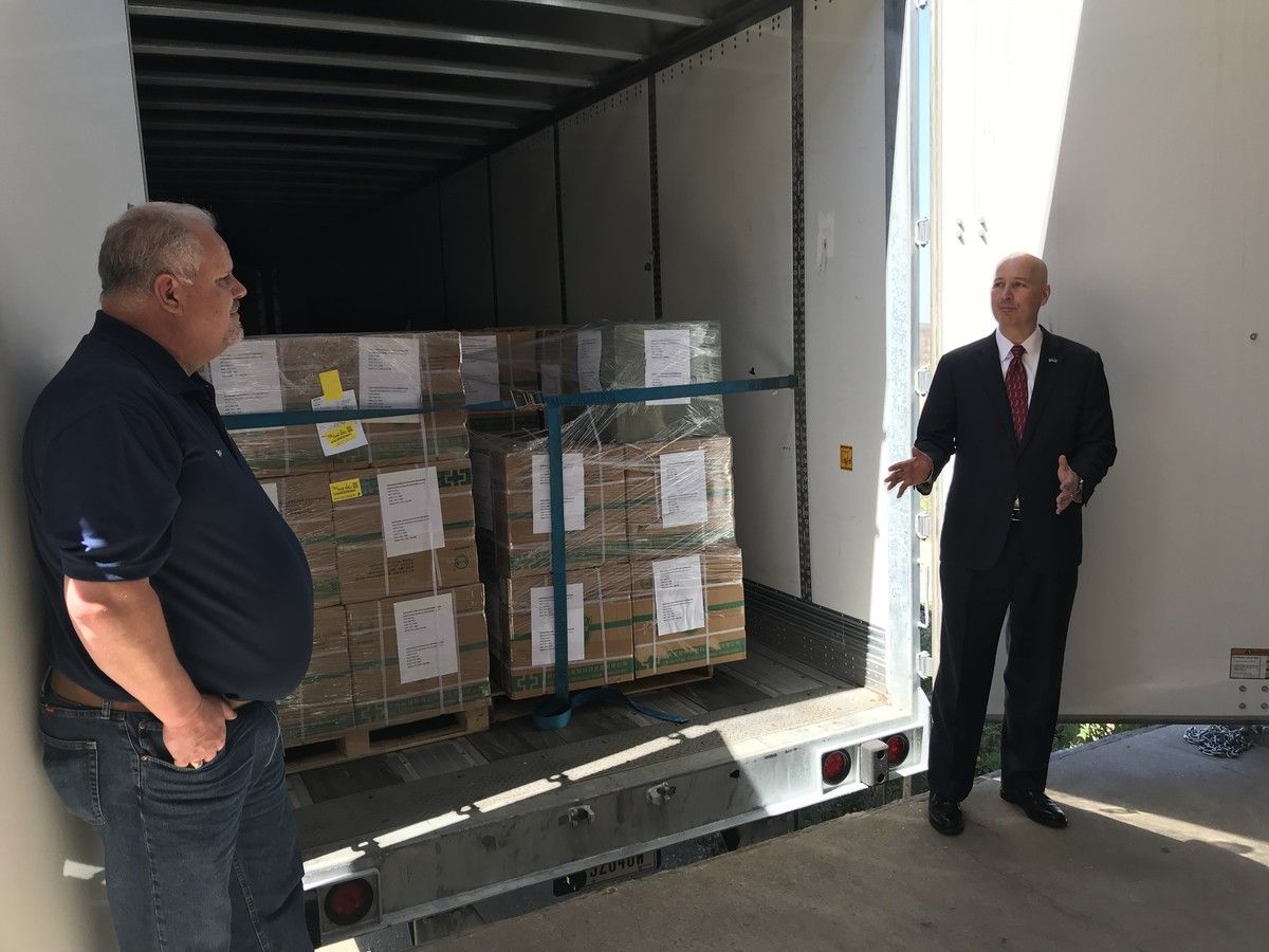 Nebraska governor Pete Ricketts with Werner