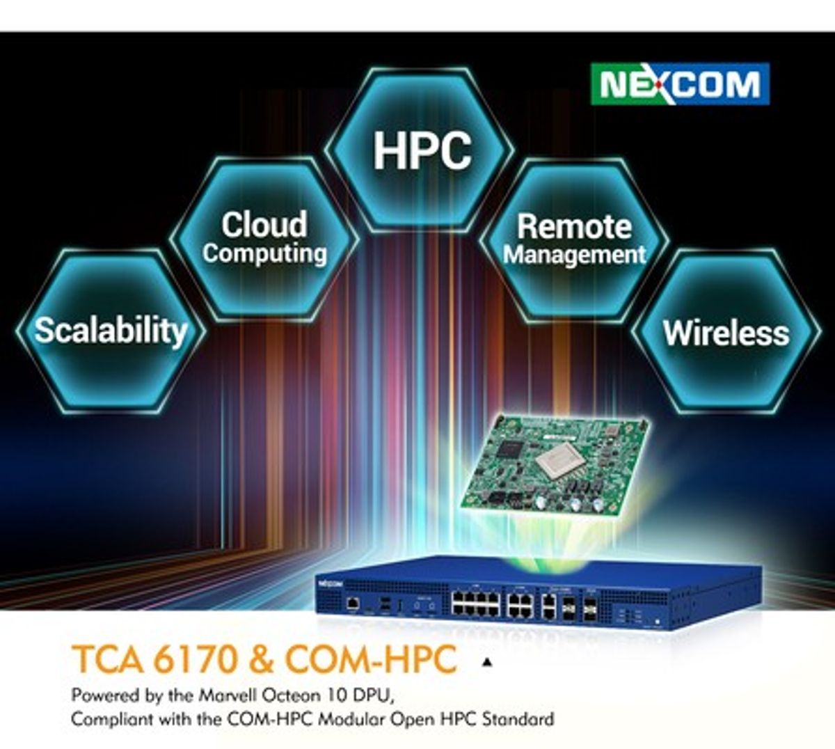 NEXCOM Launches TCA 6710 1U Rackmount Powered by Arm-Based COM-HPC Module