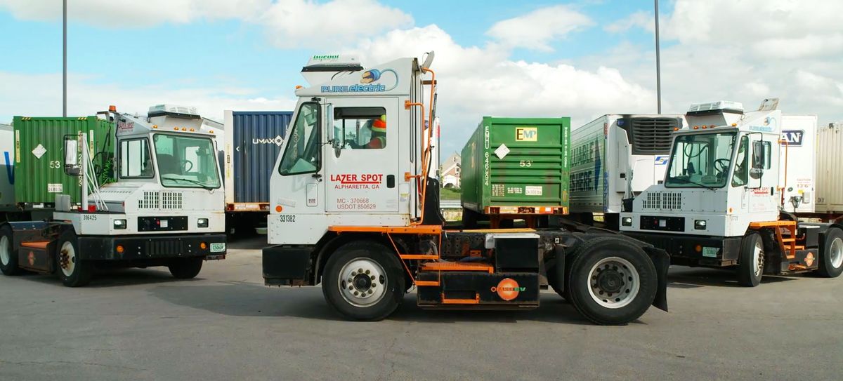 pinc lazer spot yard trucks 