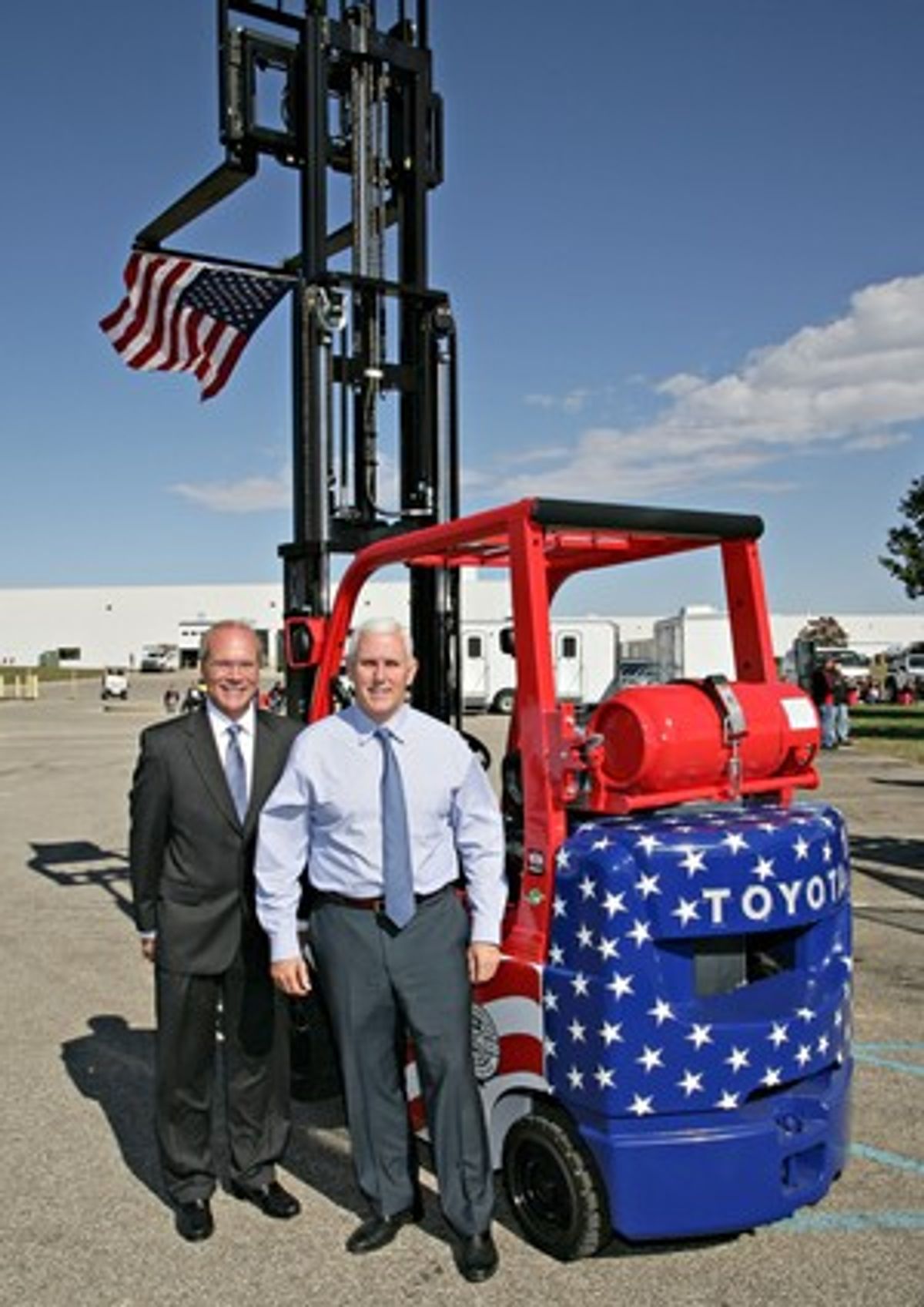 Special Toyota anniversary lift truck