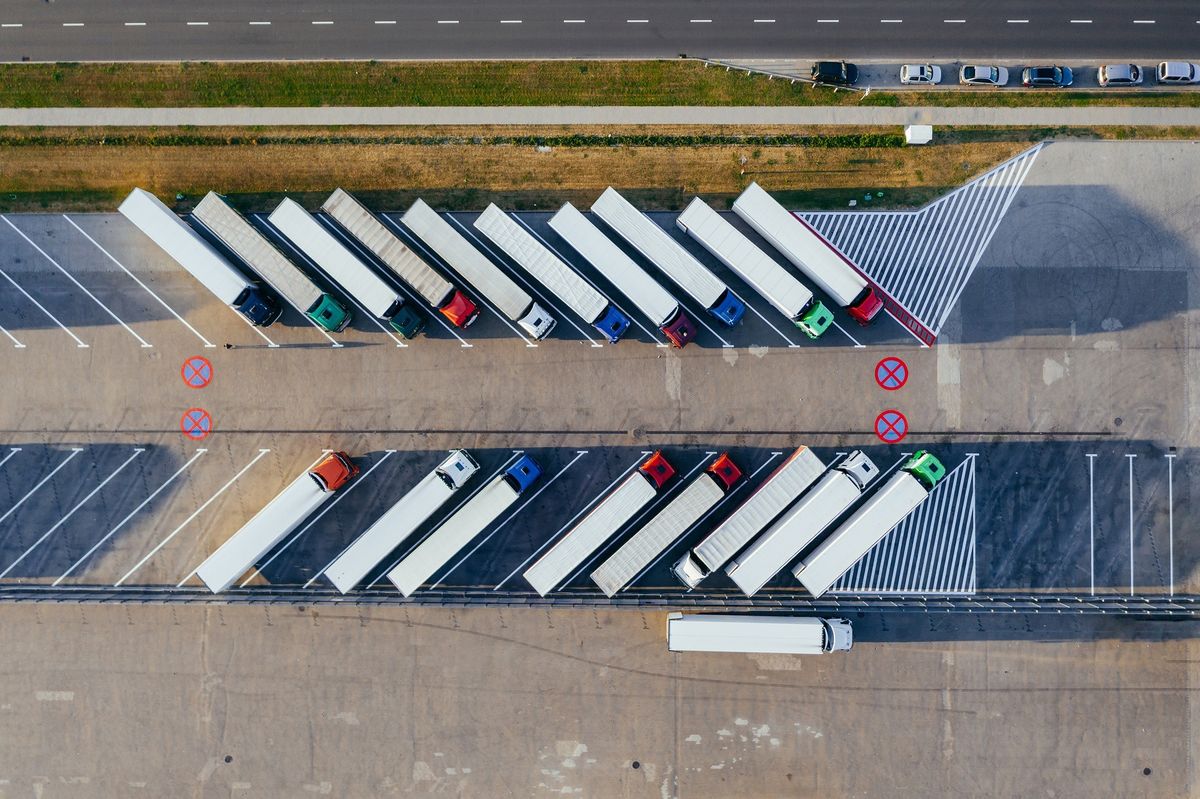 trailers in lot 