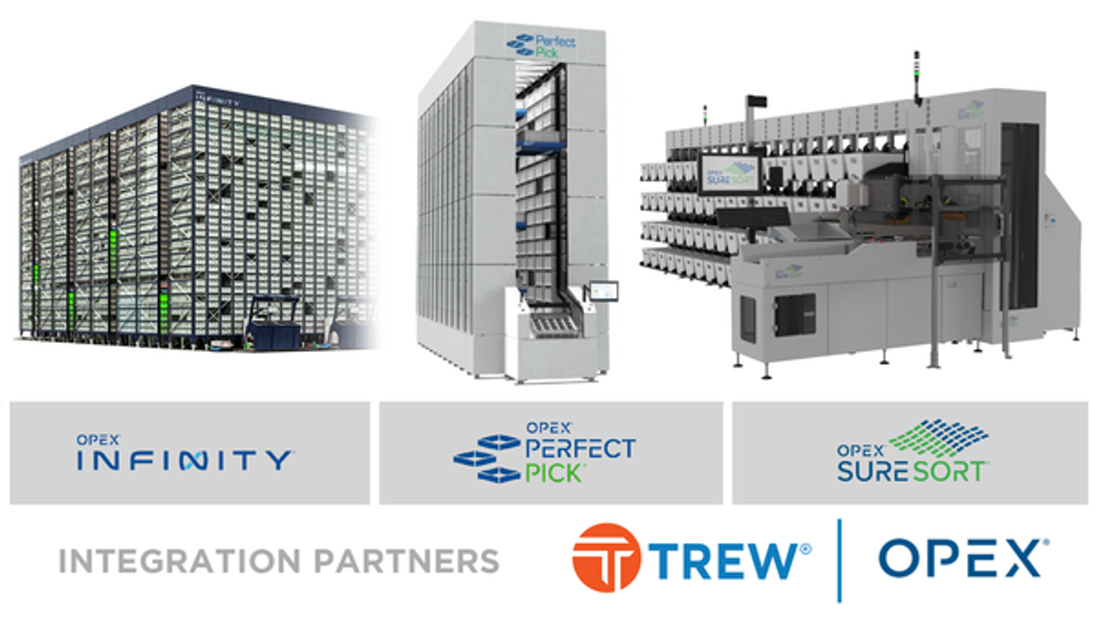 Trew® Partners with OPEX® Corporation to Expand Warehouse Automation Solutions Offering