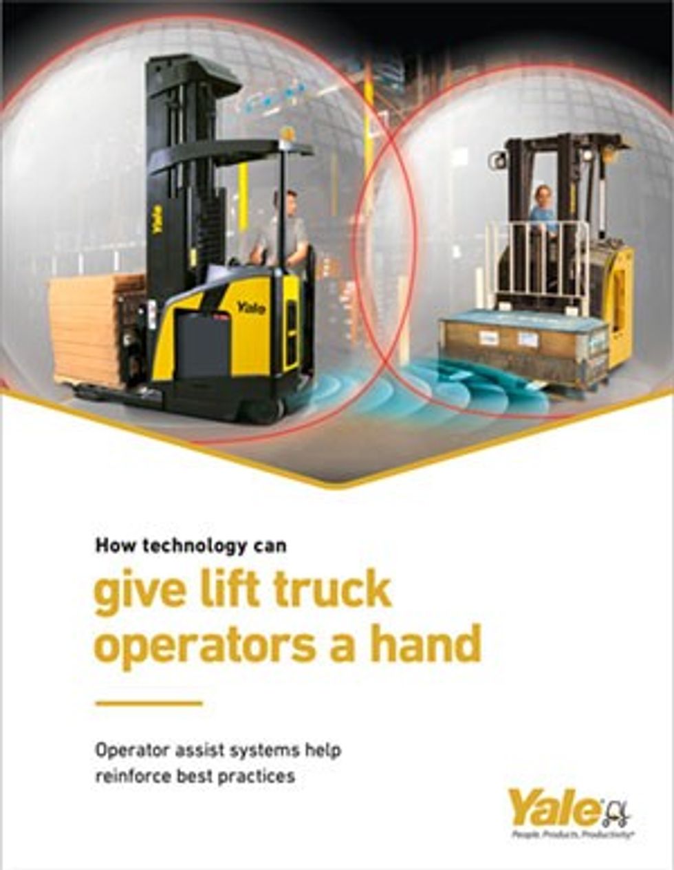 White paper cover: How technology can give lift truck operators a hand - Yale